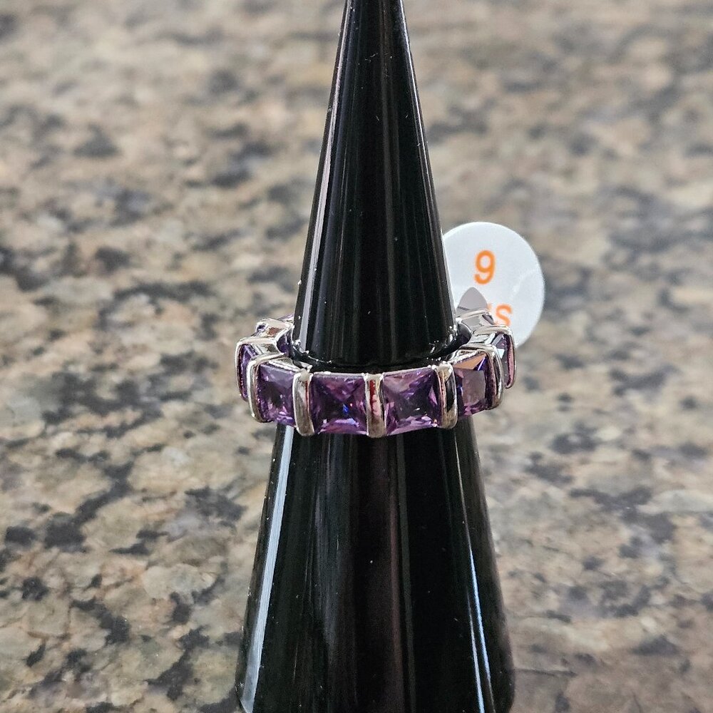 Bomb Party RG57664 "Mod Me Up" Amethyst Cubic Zirconia Sz 6